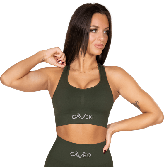
GAVELO, 
W BOOSTER FOREST GREEN SPORTS BRA, 
Detail 1
