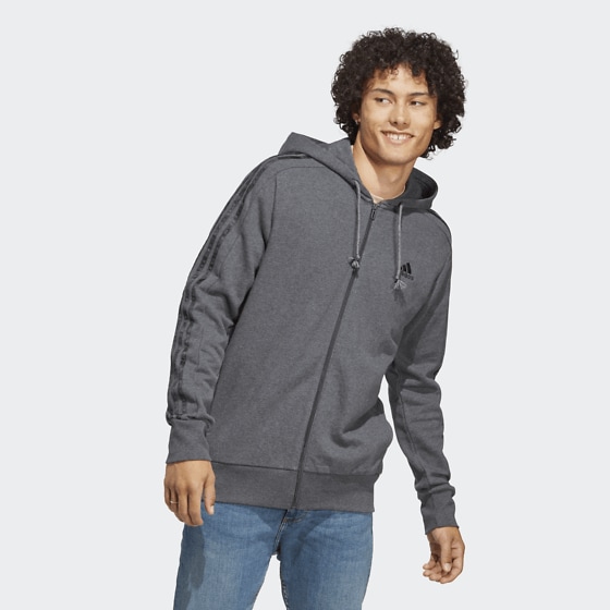 
ADIDAS, 
Essentials French Terry 3-Stripes Full-Zip Hoodie, 
Detail 1
