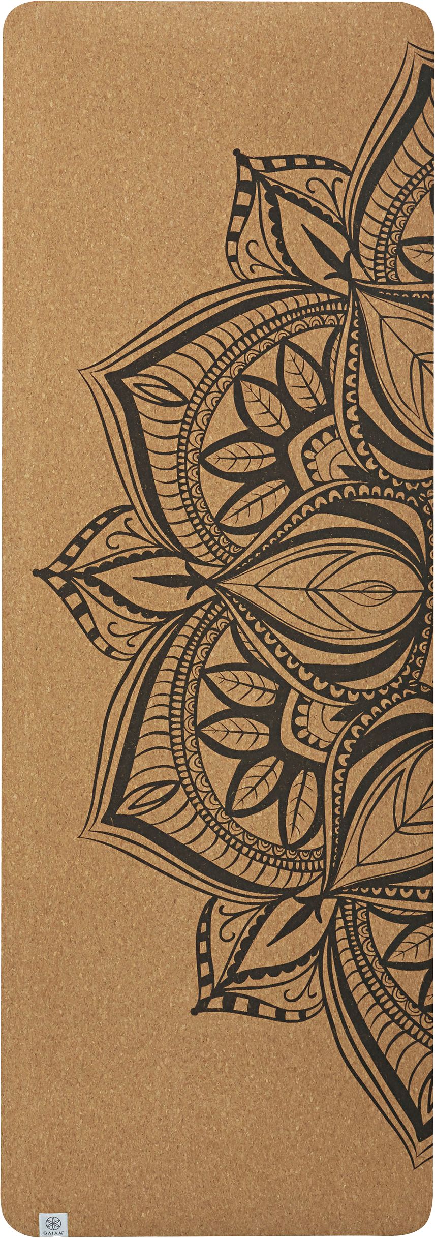 GAIAM, PRINTED CORK MANDALA YOGA MAT 5MM