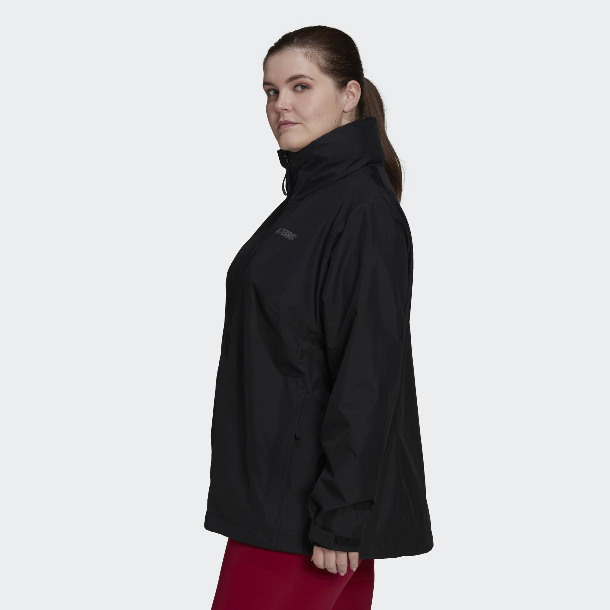 ADIDAS, Terrex Multi RAIN.RDY Two-Layer Rain Jacket (Plus Size)