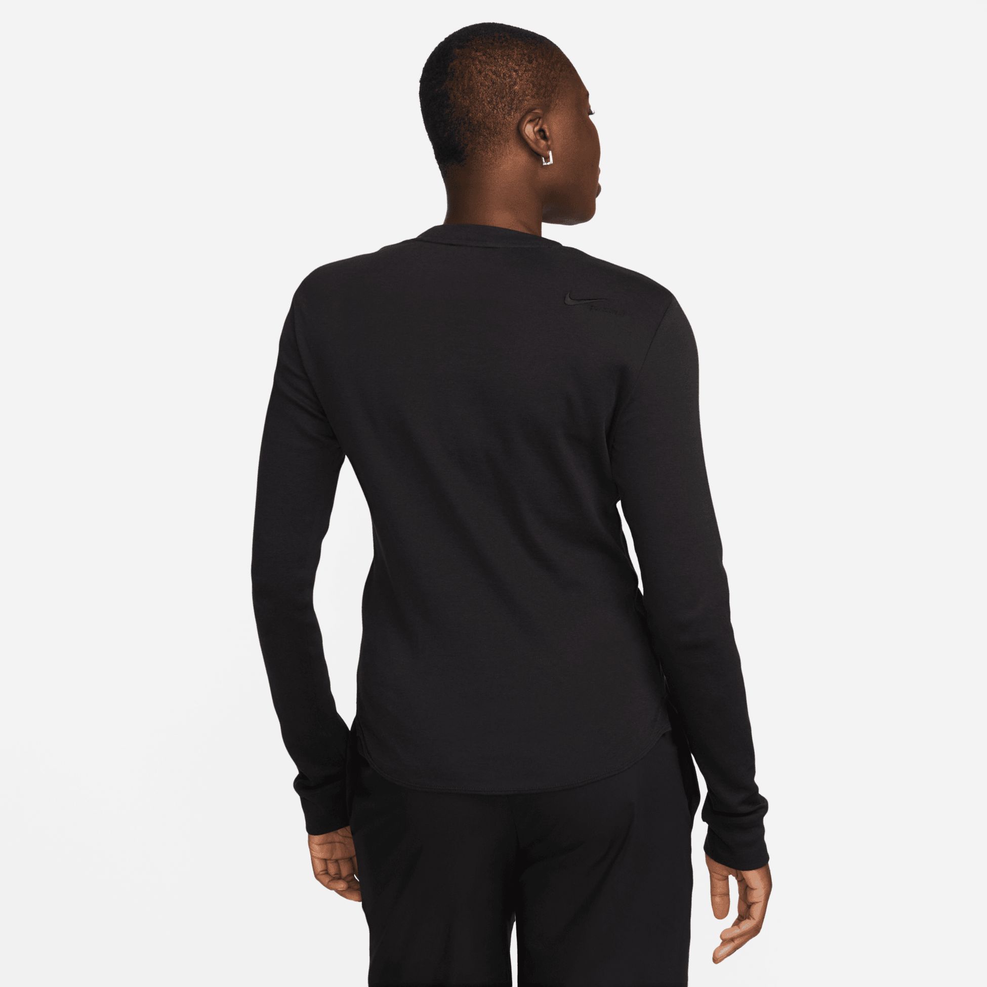 NIKE, W CUT OUT LS TOP