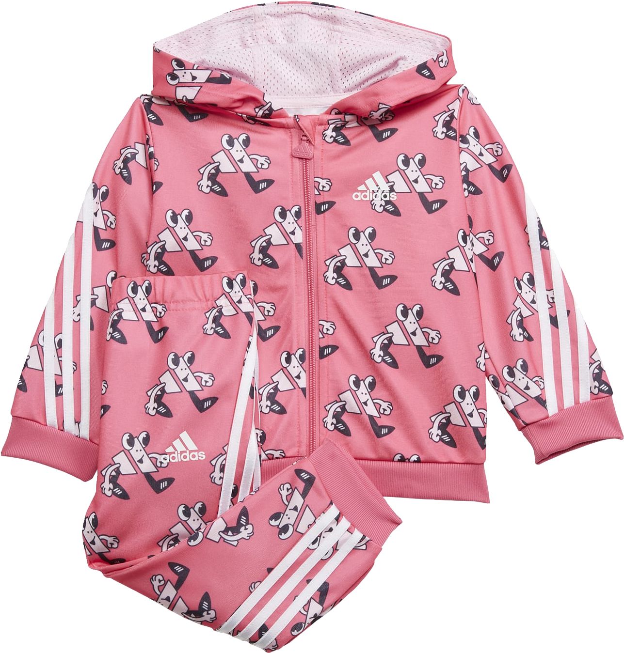 ADIDAS, Future Icons Shiny Allover Print Jogger Set (Gender Neutral)