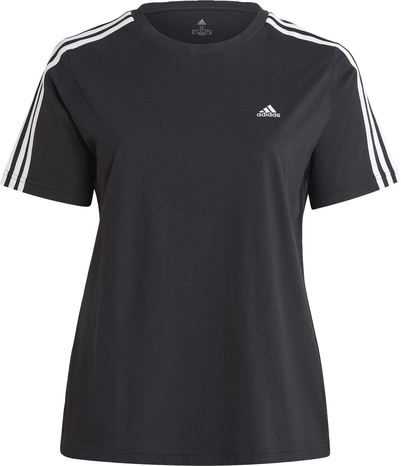 ADIDAS, Essentials Slim 3-Stripes T-Shirt (Plus Size)