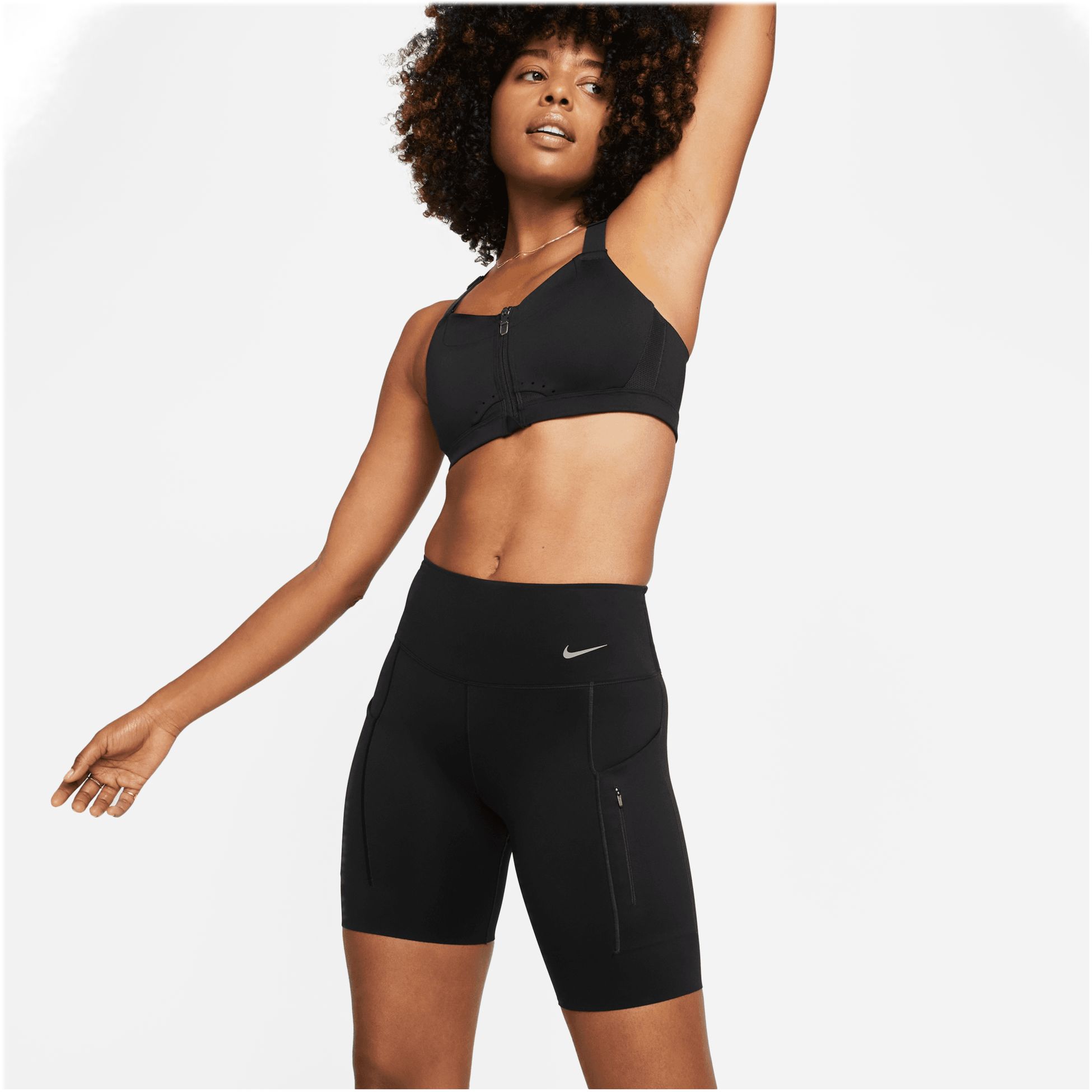 NIKE, W NIKE DRI-FIT GO FIRM-SUPPORT SHORTS