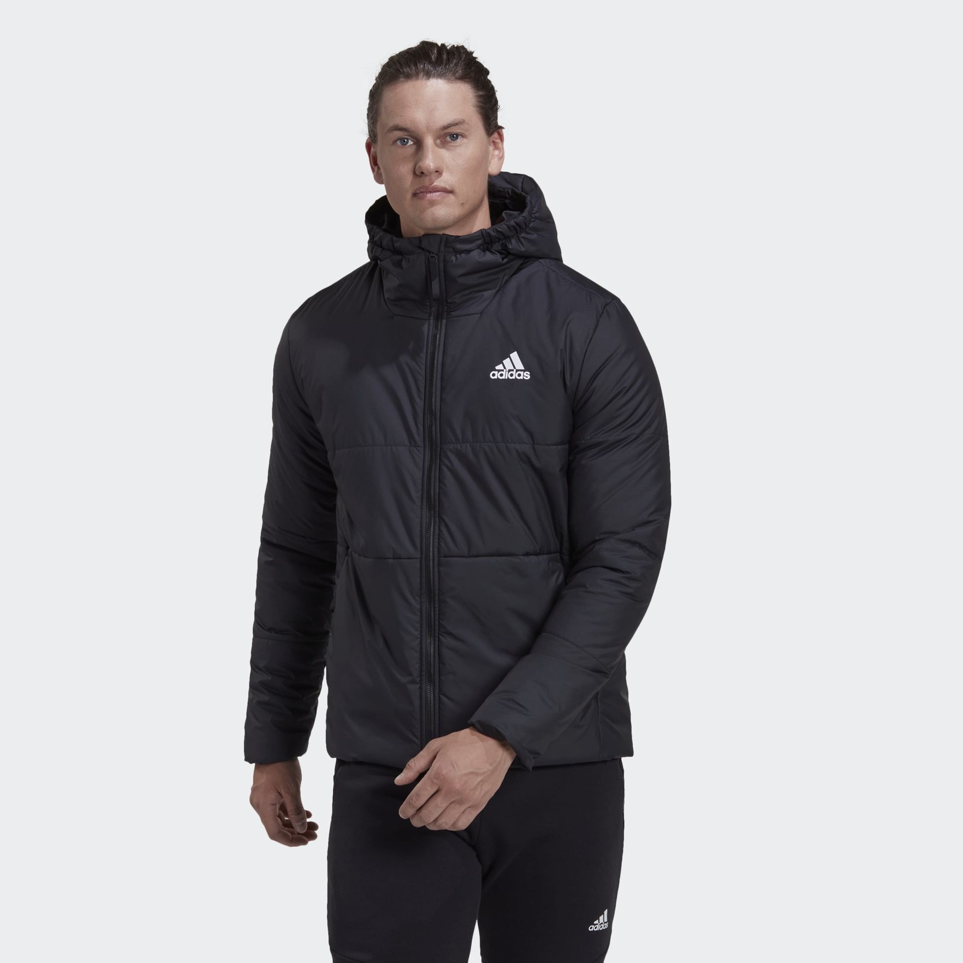 ADIDAS, BSC 3-Stripes Hooded Insulated Jacket