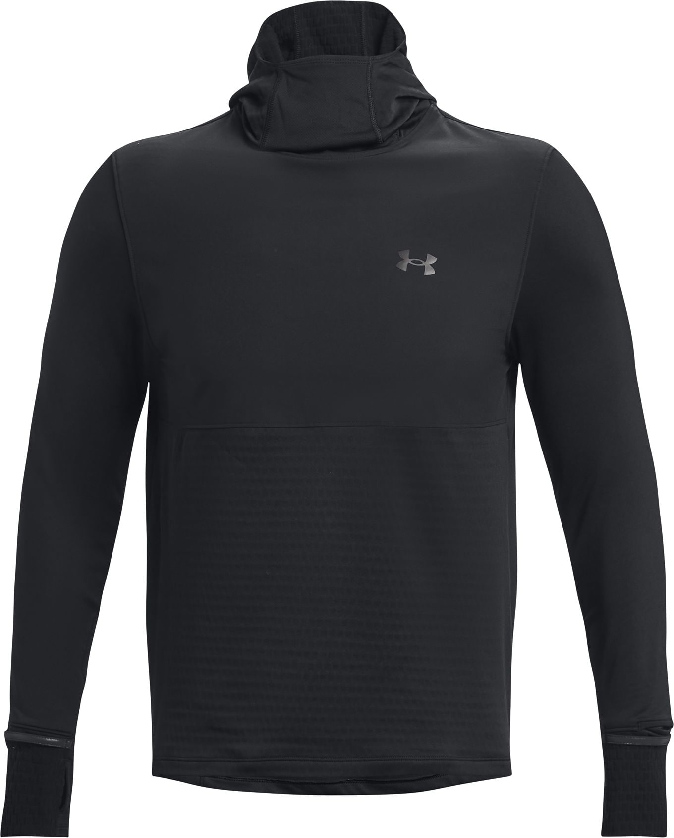 UNDER ARMOUR, QUALIFIER COLD HOODY-BLK