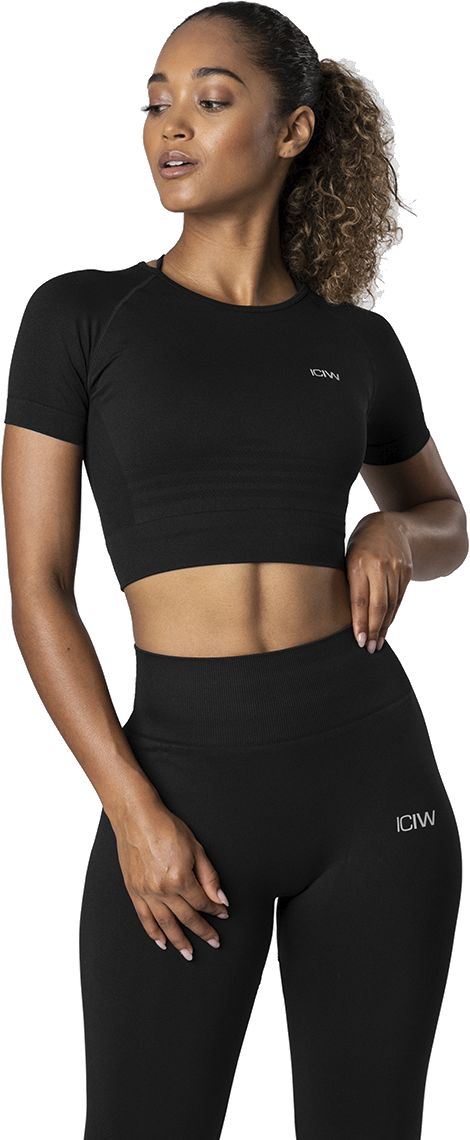 ICANIWILL, DEFINE SEAMLESS CROPPED T- SHIRT WMN