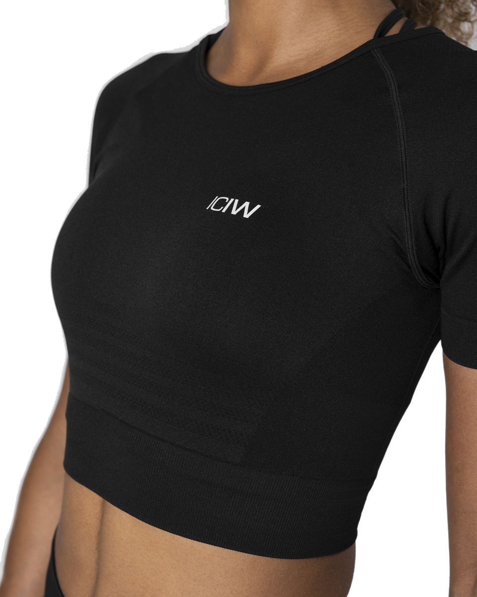 ICANIWILL, DEFINE SEAMLESS CROPPED T- SHIRT WMN