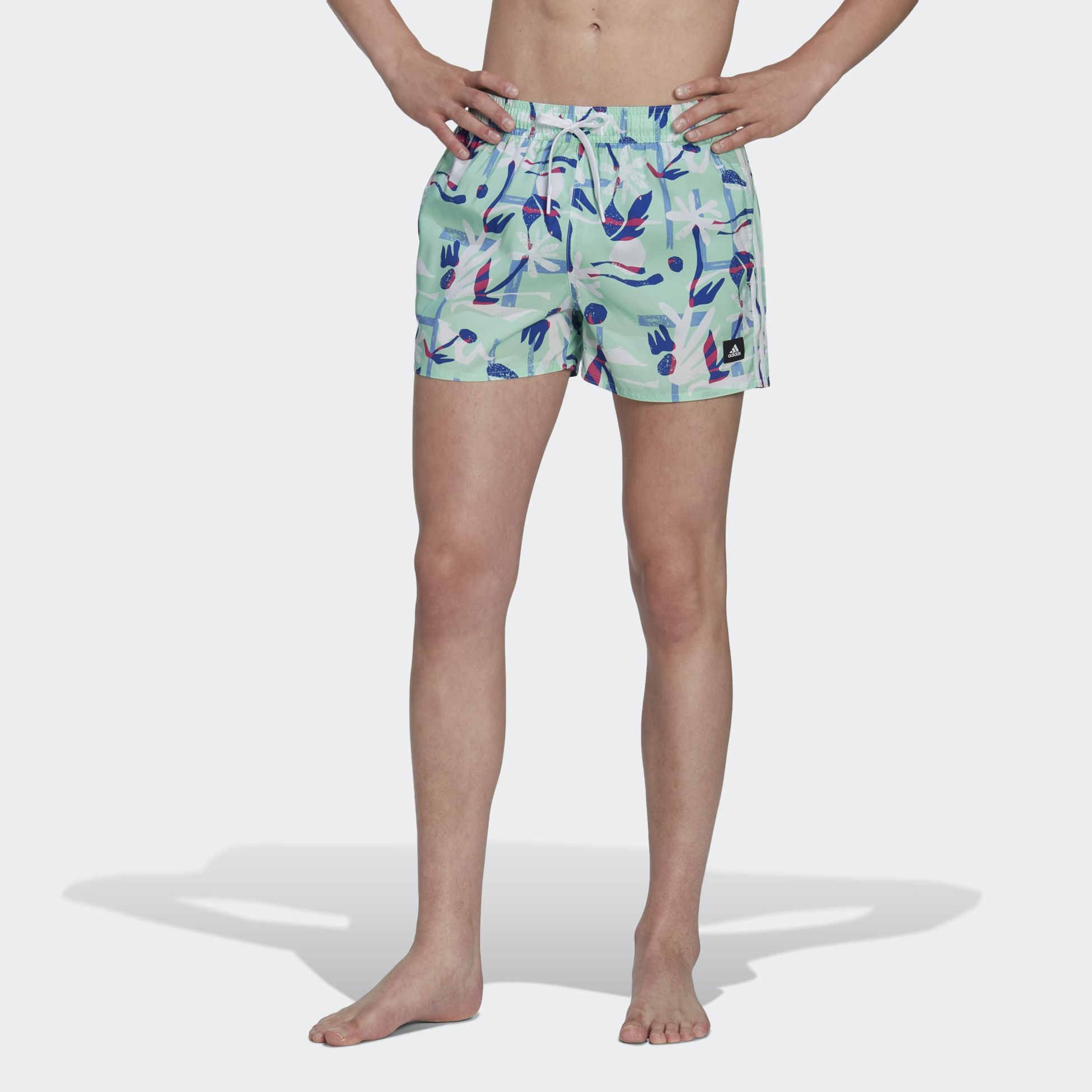 ADIDAS, Seasonal Floral CLX Very Short Length Swim Shorts