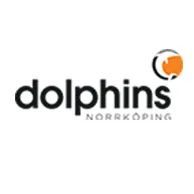 Logo of "Dolphins Norrköping" with stylized text and an orange and black dolphin graphic.