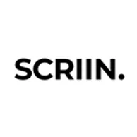 Black text "SCRIIN." on a white background.